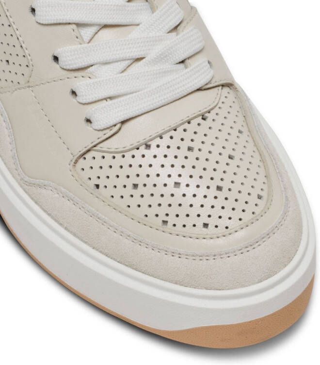 Balmain B-Cout Flip leather sneakers Neutrals