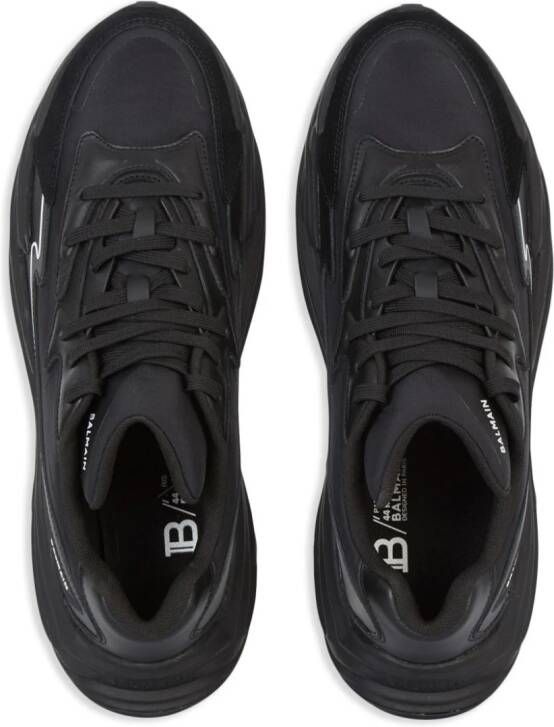 Balmain B-DR4G0N panelled sneakers Black
