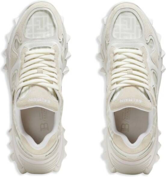 Balmain B-East monogram sneakers Neutrals