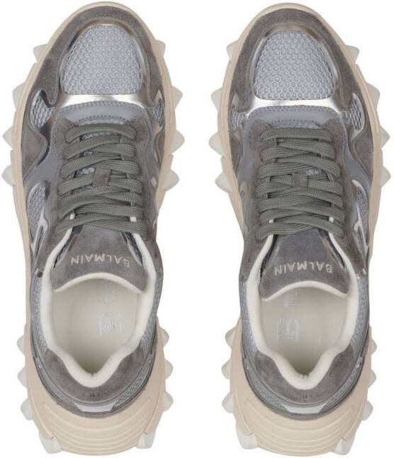 Balmain B-East panelled chunky sneakers Grey