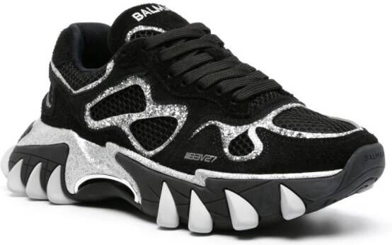 Balmain B-East panelled sneakers Black