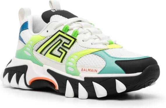 Balmain B-East PB-appliqué sneakers White
