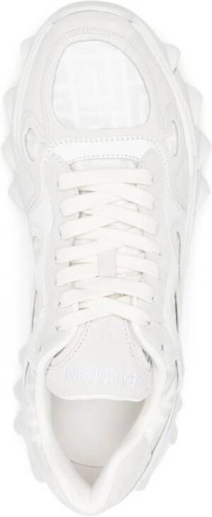 Balmain B-Eats monogram sneakers White