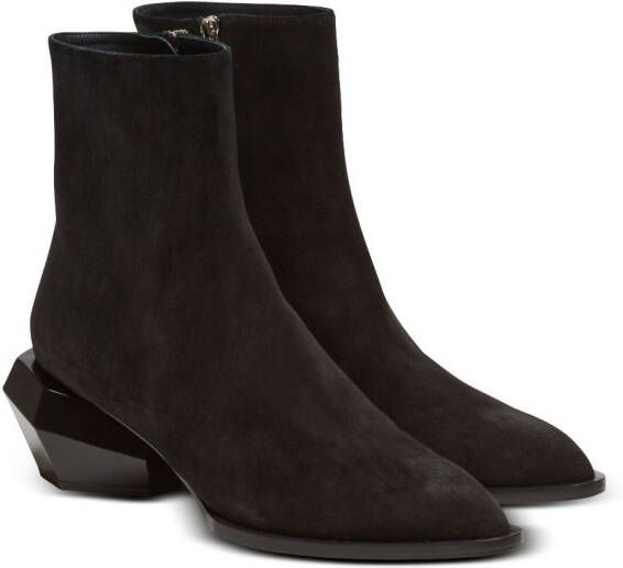 Balmain Billy suede ankle boots Black