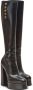 Balmain Brune 135mm knee-high leather boots Black - Thumbnail 2