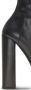 Balmain Brune 135mm knee-high leather boots Black - Thumbnail 4