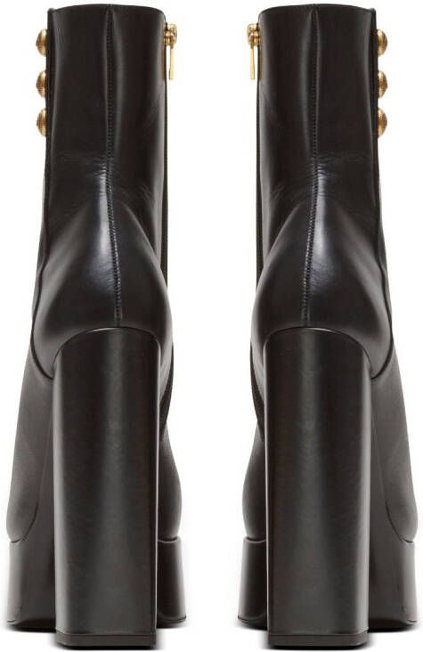 Balmain Brune 135mm leather ankle boots Black