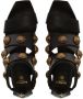 Balmain button-embellished stiletto sandals Black - Thumbnail 4