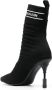 Balmain intarsia-knit 100mm ankle boots Black - Thumbnail 3