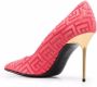 Balmain jacquard-logo pointed pumps Pink - Thumbnail 3