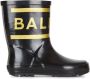 Balmain Kids logo-print rain boots Black - Thumbnail 2