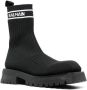 Balmain knitted chelsea ankle boots Black - Thumbnail 2