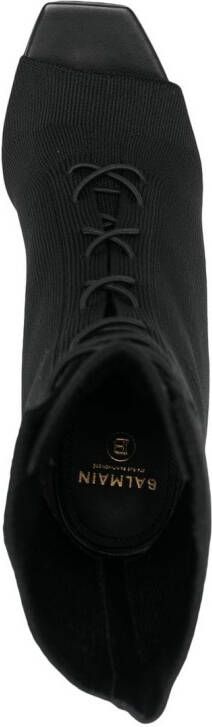 Balmain lace-up 100mm boots Black