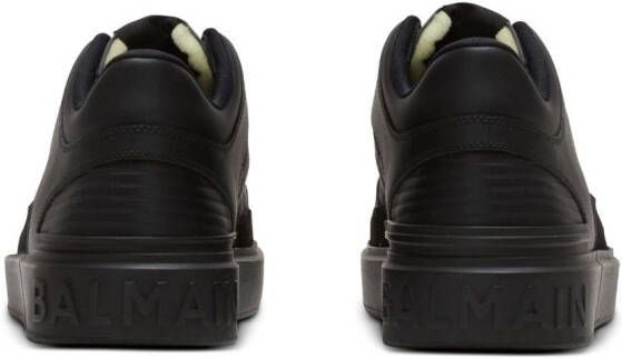 Balmain logo-print lace-up sneakers Black
