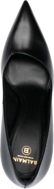 Balmain Moneta 95mm leather pumps Black