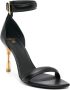 Balmain Moneta 95mm leather sandals Black - Thumbnail 2
