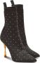 Balmain Moneta crystal-embellished ankle boots Black - Thumbnail 2