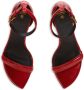 Balmain Moneta leather sandals Red - Thumbnail 3