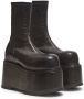 Balmain platform leather boots Black - Thumbnail 2
