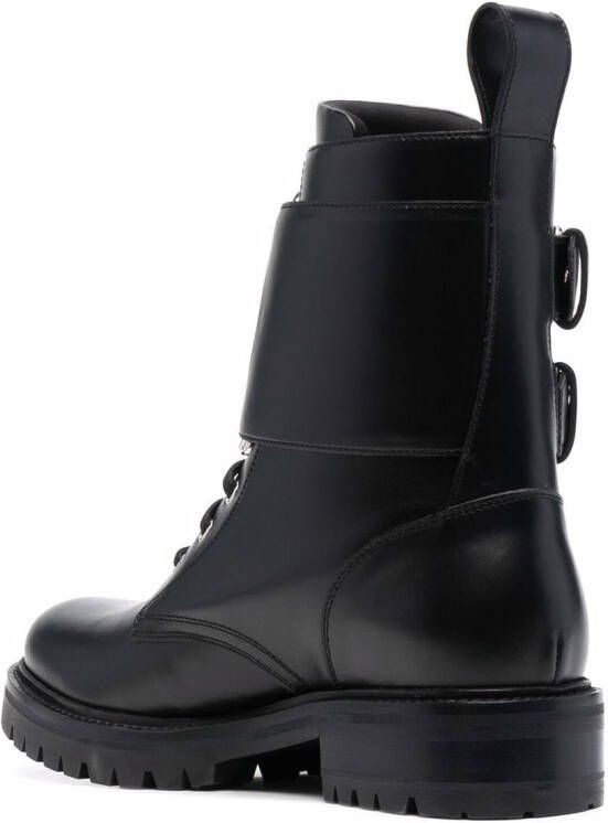 Balmain Ranger calfskin boots Black