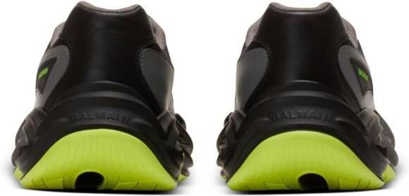 Balmain Run-Row leather sneakers Black