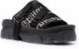 Balmain Ulysse monogram slides Black - Thumbnail 2