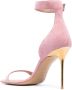 Balmain Uma 105mm suede sandals Pink - Thumbnail 3