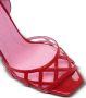 Balmain Uma patent-leather sandals Red - Thumbnail 5