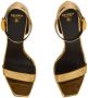Balmain Uma 95mm leather sandals Gold - Thumbnail 4