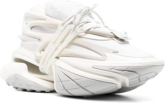 Balmain Unicorn chunky low-top sneakers White
