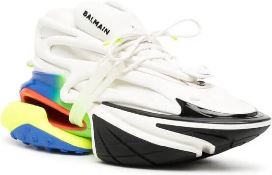 Balmain Unicorn colour-block sneakers White