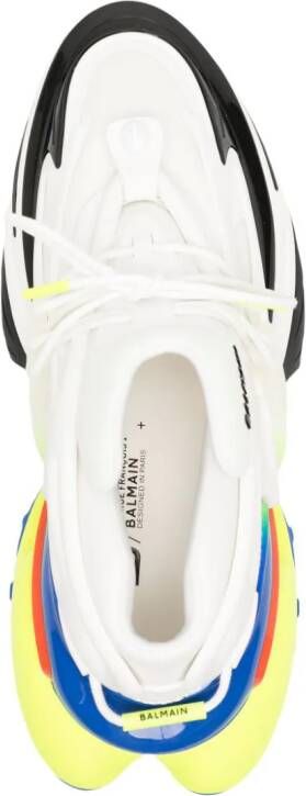 Balmain Unicorn colour-block sneakers White