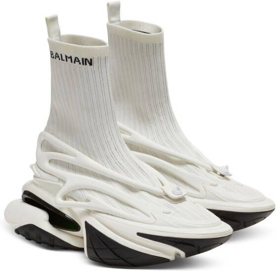 Balmain Unicorn high-top sneakers White