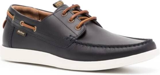Barbour Armada leather boat shoes Blue