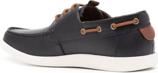 Barbour Armada leather boat shoes Blue