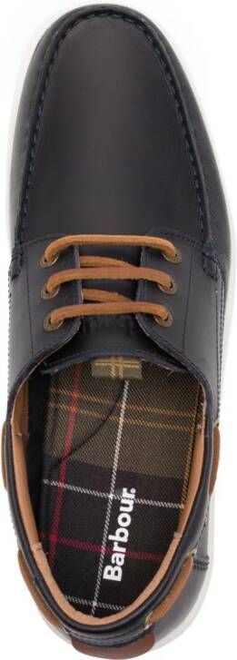 Barbour Armada leather boat shoes Blue