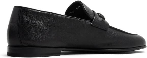 Barrett chain-link leather loafers Black