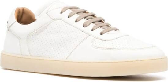 Barrett leather lace-up sneakers White
