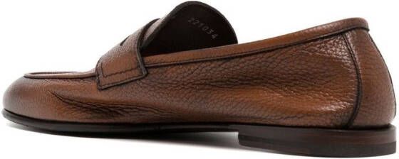 Barrett penny-slot leather loafers Brown