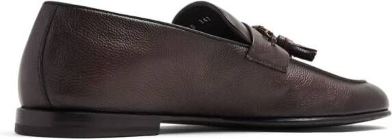 Barrett tassel-detail leather loafers Brown