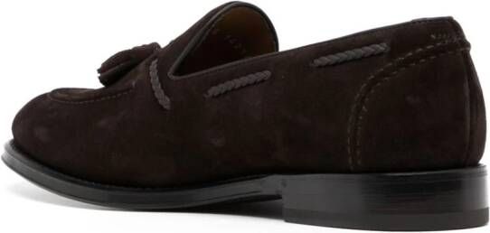 Barrett tassel-detail suede loafers Brown