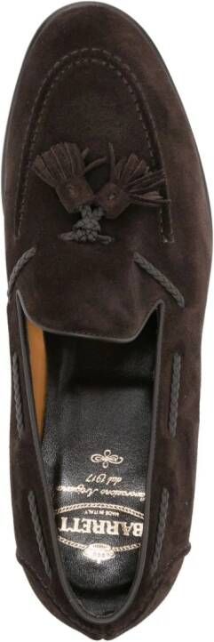 Barrett tassel-detail suede loafers Brown