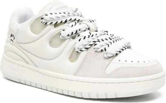 BARROW Ollie panelled leather sneakers White