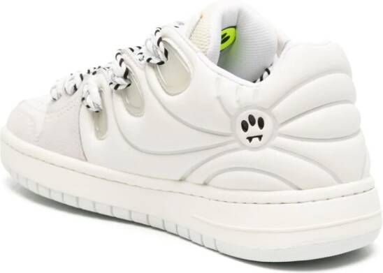 BARROW Ollie panelled leather sneakers White