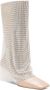 Benedetta Bruzziches Virginia 95mm crystal-drape boots Neutrals - Thumbnail 2
