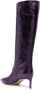 BETTINA VERMILLON 60mm knee-length leather boots Purple - Thumbnail 3