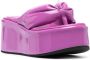 BETTINA VERMILLON Dolly high-shine platform sandals Pink - Thumbnail 2