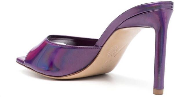 BETTINA VERMILLON Jane iridescent mules Purple