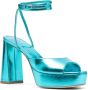 BETTINA VERMILLON Janet 110mm platform sandals Blue - Thumbnail 2