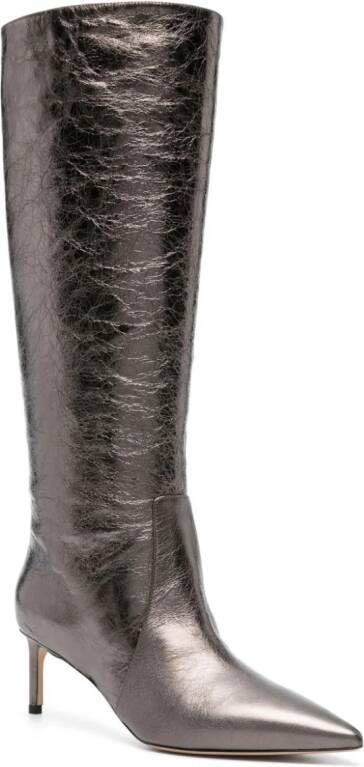 BETTINA VERMILLON Josefine 55mm leather boots Metallic